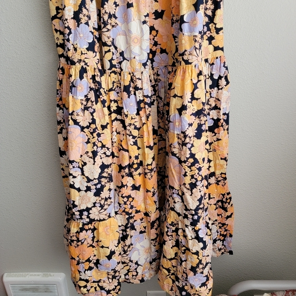 Free People Park Slope Maxi Dress in Dark Combo size S NWT - Picture 3 of 6